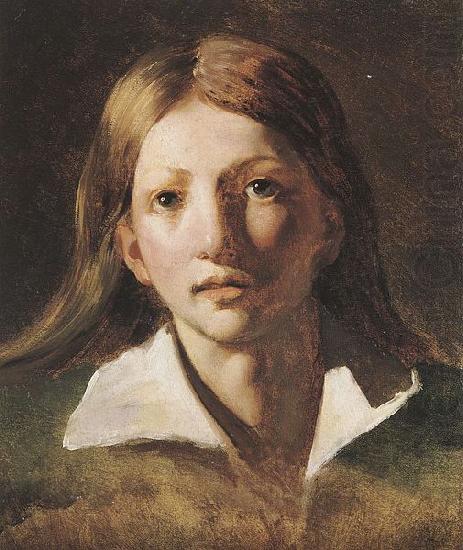 Theodore   Gericault Portrait Study of a Youth china oil painting image